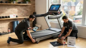Easy-to-assemble smart treadmill under $1500 CAD delivered ready for home fitness routines across Canada.
