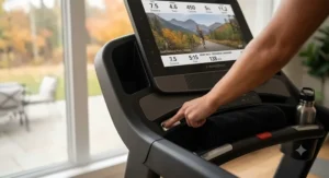 Heart rate sensors on the best electric treadmill handles.