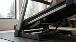 Graphic illustration of automatic incline and decline levels tested during our Canadian iFit compatible treadmill review.