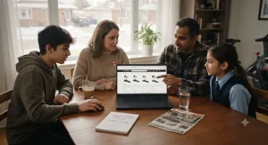 A Canadian family researching options for the best treadmill for new runners online.