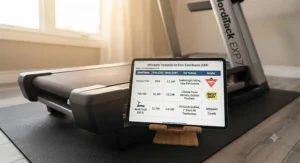 Price comparison breakdown for selecting an affordable treadmill for first-time buyers.